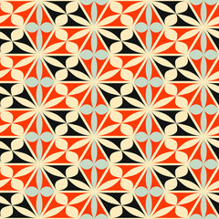 Seamless mosaic pattern. Geometric background. Vector Illustration.