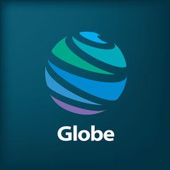 vector logo globe