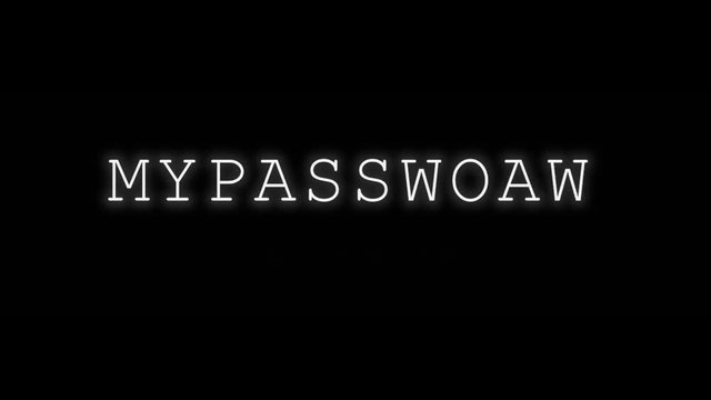 Cracking easy ordinary passwords at a pc terminal screen with brute-force method, one letter at a time. Classical movie sci-fi hacking shot. Simple white on black.

