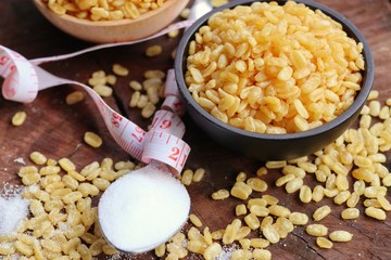 soybean seeds with salt