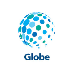 vector logo globe