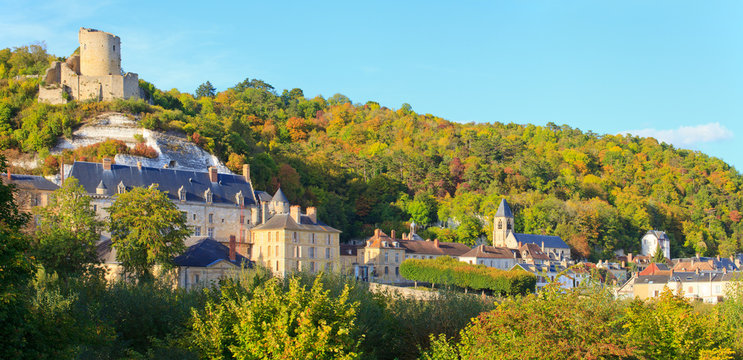 La roche-guyon vue du donjon, val d'Oise