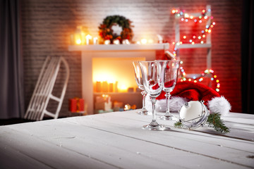 table background and xmas time 