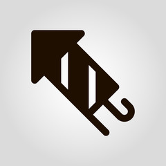 Party candy isolated flat icon