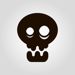 Skull isolated vector icon