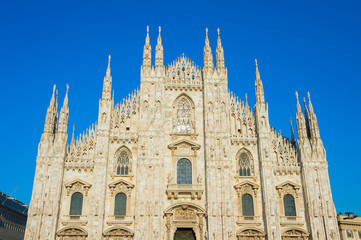 Milan Cathedral close-up. Italy