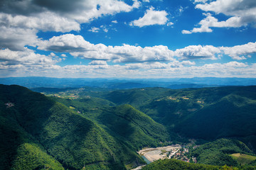 Fototapeta na wymiar Ovcar and Kablar Mountains in Serbia