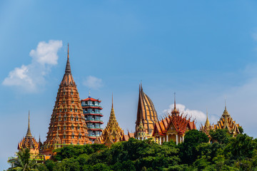 Wat Tham Sua temple in Kanchanaburi, Thailand