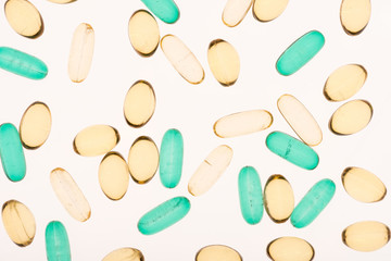 colorful medical capsules