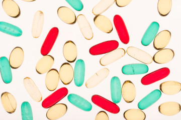 colorful medical capsules