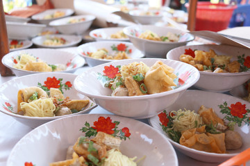 The traditional food is called Bakso