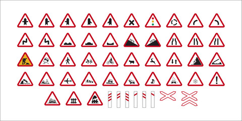 danger traffic signs