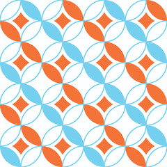 Fototapeta premium Retro seamless pattern with circles10