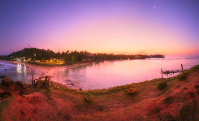 Obraz premium Tropical beach on sunset