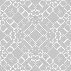 Gray and white geometric print. Seamless pattern for web, textile and wallpapers