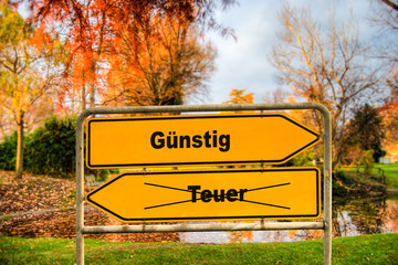 Schild 286 - Günstig