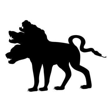 Cerberus Dog Silhouette Ancient Mythology Fantasy