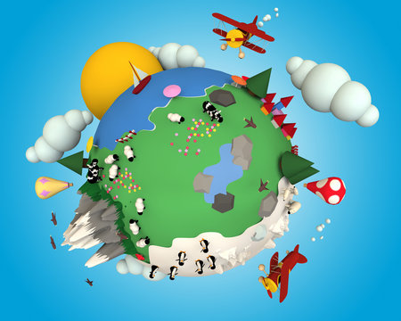 Concept planete &eacute;cologie