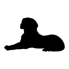 Sphinx ancient national egyptian silhouette