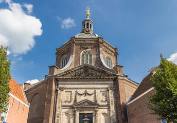 Fototapeta na wymiar Historic Marekerk church in the center of Leiden