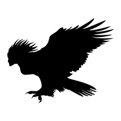 Harpy silhouette ancient mythology fantasy