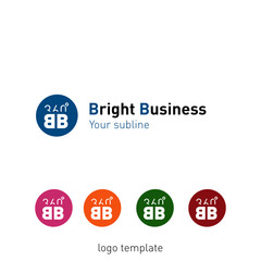 Creative abstract logo design template for a 360 degrees company. Logo set, vector illustration.