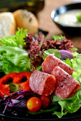 Salami sandwich