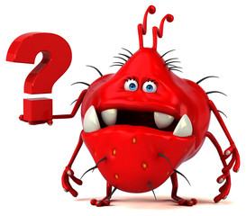 Fun germ - 3D Illustration