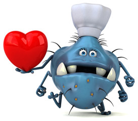 Fun germ - 3D Illustration