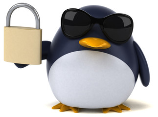 Fun penguin - 3D Illustration