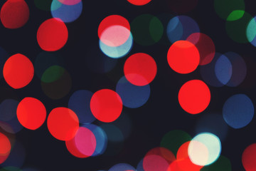 Colorful bokeh Christmas background