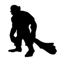 Giant person silhouette monster villain fantasy