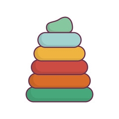 toy pile rings icon