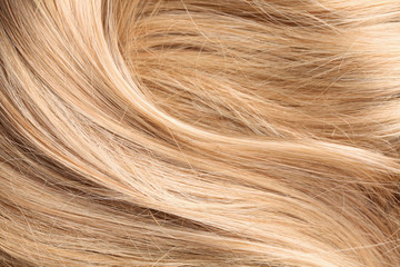 blond human hair texture