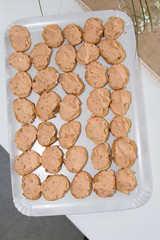 dinner party with french foie gras toasted ready to eat