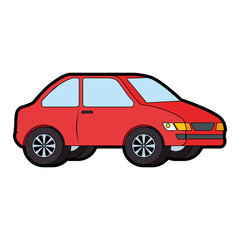 car vehicle isolated icon