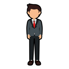 Obraz premium businessman avatar character icon
