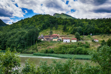 Cacak, Serbia July 28, 2017: Monastery Blagovestenje Kablar Serbia