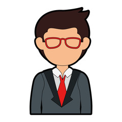 businessman avatar character icon