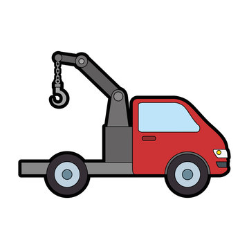 truck crane isolated icon