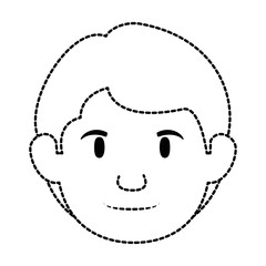 young man head avatar character