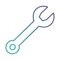 wrench key isolated icon