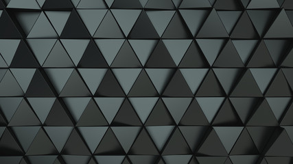 Pattern of black triangle prisms