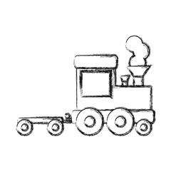 toy train icon over white background vector illustration