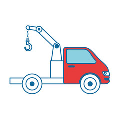 truck crane isolated icon