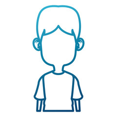 Obraz premium Cute and funny boy cartoon icon vector illustration graphic