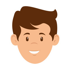 young man head avatar character