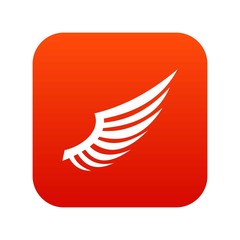 Wing icon digital red