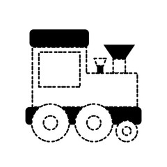 toy train icon over white background vector illustration
