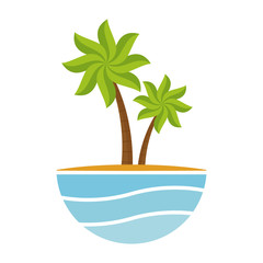 Summer and beach symbol icon vector illustratino graphic design